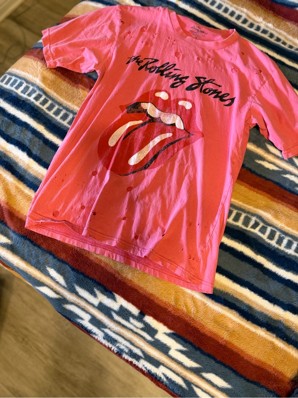 Rolling Stones Distressed Tshirt